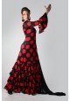 Vestido Flamenco confeccionado en lycra elasticada con 4 volantes
