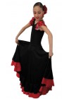 Falda Flamenco confeccionado en lycra elasticada con 2 volantes